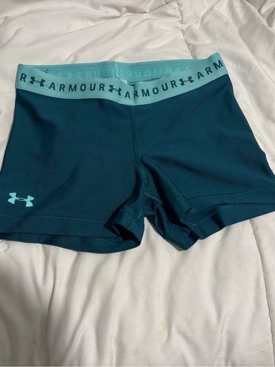 Under Armour Pants - Under Armour Teal and Light Teal Women's Bike Shorts